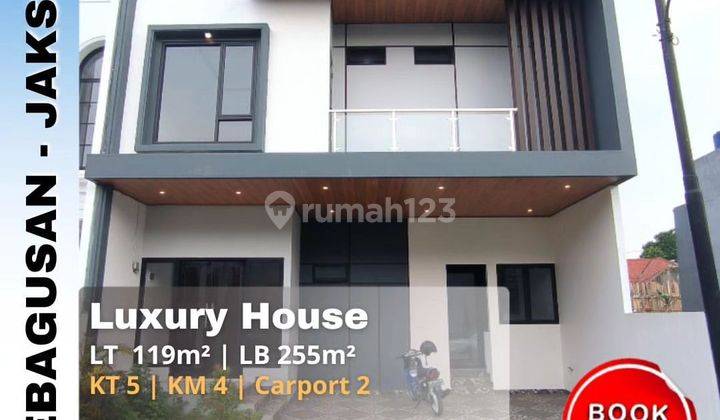 Dijual Rumah Baru Ada Rooftop di Cluster Kebagusan Jakarta Selatan  1