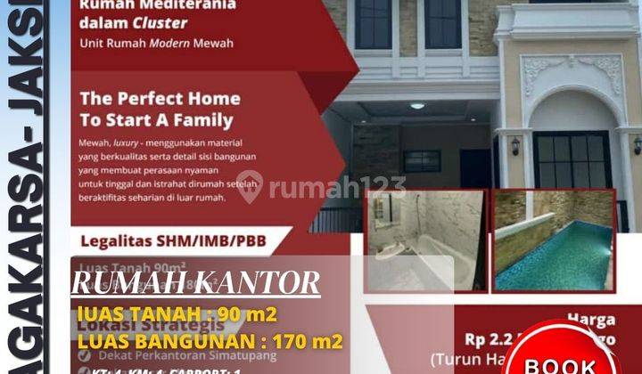 Dijual Rumah Cluster di Sadar Raya Jagakarsa Jakarta Selatan 1