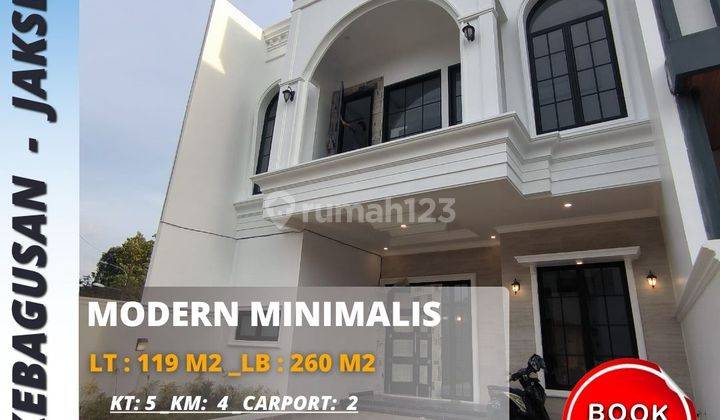 Dijual Rumah Ada Rooftop di Cluster Kebagusan Jakarta Selatan 1