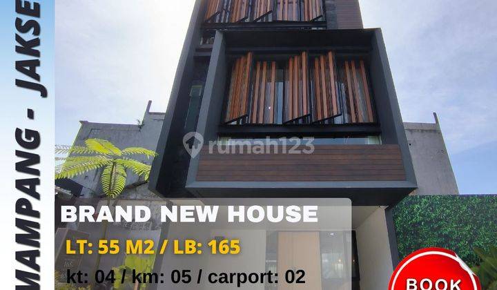 Dijual Rumah Private Pool Rooftop di Mampang Jakarta Selatan 1