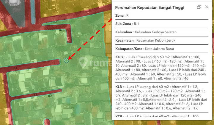 Dijual Tanah Komplek Perumahan Taman Ratu 1