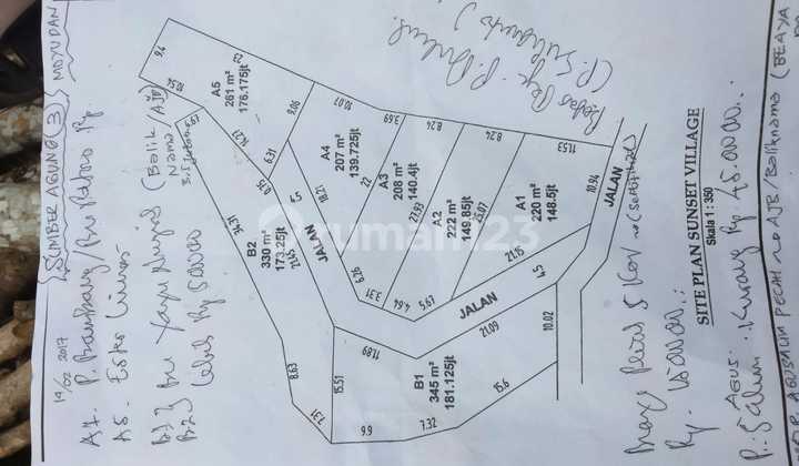 Dijual Tanah Sumberagung 3 A3 5