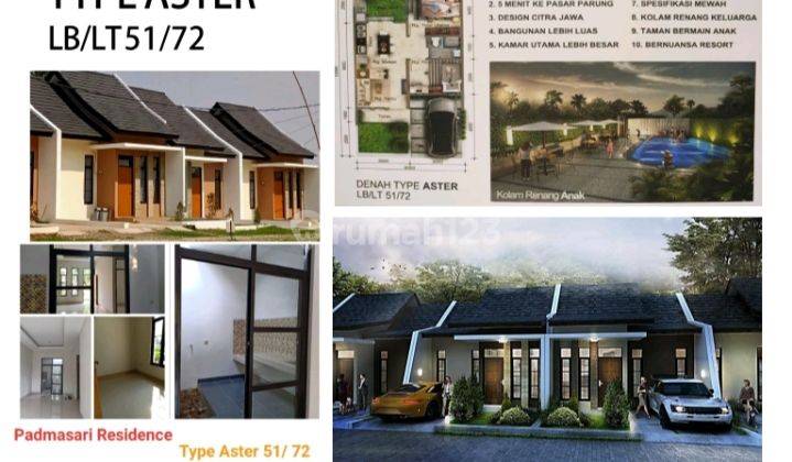 Rumah SHM Baru Minimalis - di Jl. Lebak Wangi Parung Bogor Unfurnished 8