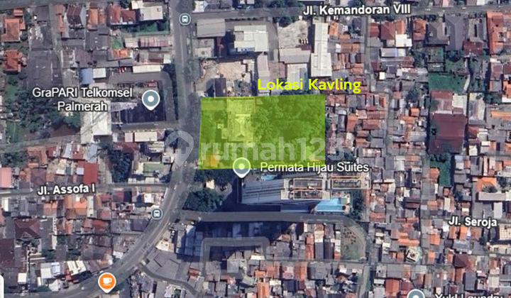 Dijual Cepat Kavling di Jl Kebayoran Lama Lokasi Strategis