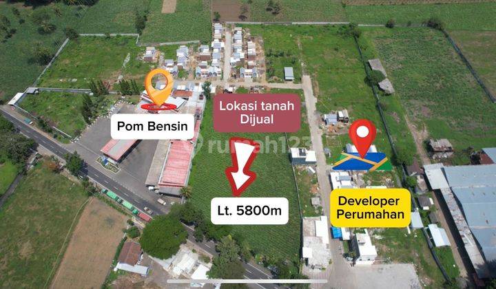 Dijual Tanah Industri Komersial Bululawang Malang, Samping Pom Bensin Dan Developer Perumahan 1