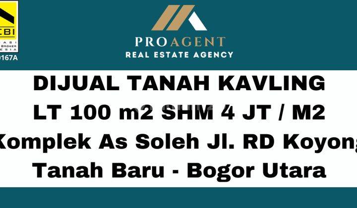 Dijual Tanah Kavling 100 M2 SHM di Tanah Baru, Bogor Utara 1