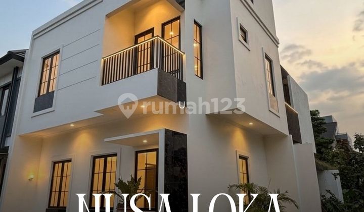 Bisa KPR / Cash Rumah Brand New Hook Nusa Loka BSD 2,5 Lantai