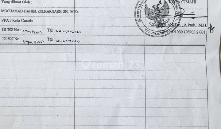 Lapang badminton di Jalan cijerah 160 m SHM Bagus 5