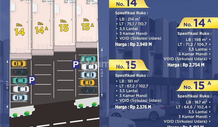 Ruko 0 Jalan Girilaya Jarak Strategis Pusat Kota 1