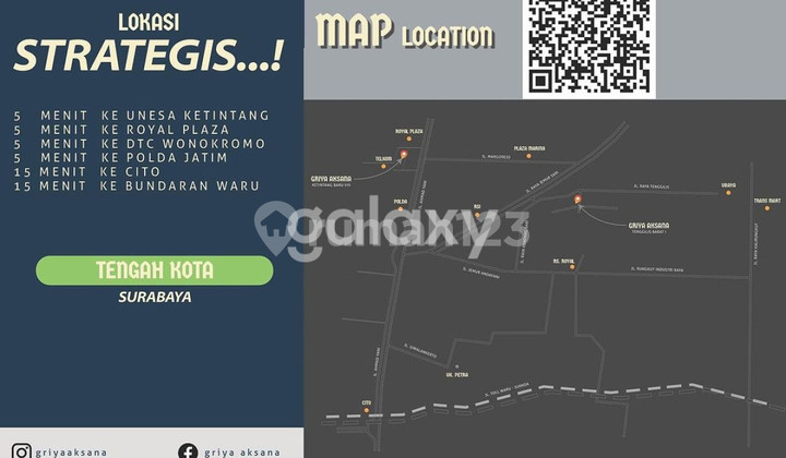 Rumah Ketintang Baru Siap Huni Baru Gress Pusat Kota Surabaya