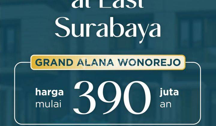 Rumah Grand Alana Wonorejo Baru Gress Murah Cepat Langka Merr 2