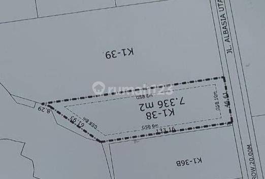 Dijual Kavling Abasia Blok K1-38 Kawasan Industri Delta Silikon 1