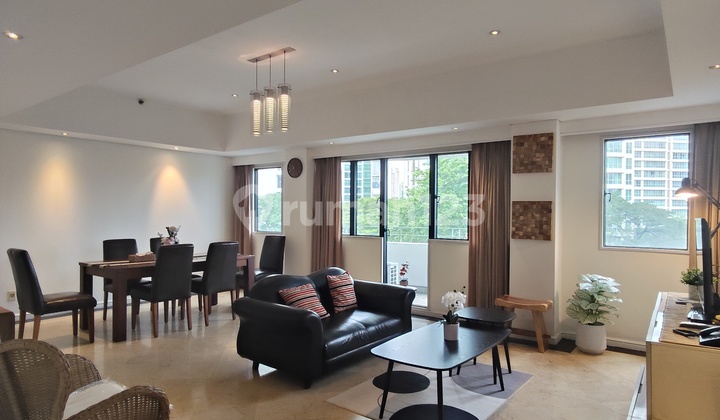 Apartemen Setiabudi 2 + 1 Kamar Tidur, Fully Furnished, Pool View 1