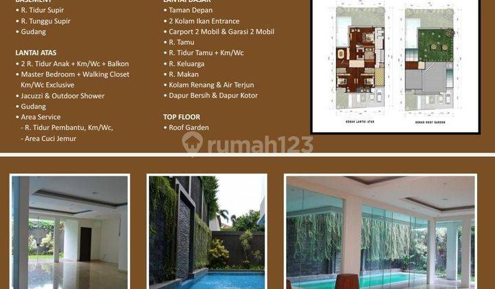 Dijual Rumah Mewah dengan Roof Garden di Cilandak,Jakarta Selatan 1