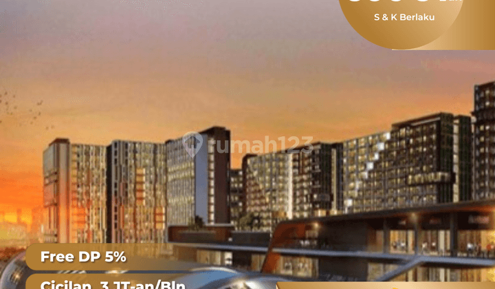 Apartement Gateway Park of LRT City 1 BR Semi Furnished Baru 1
