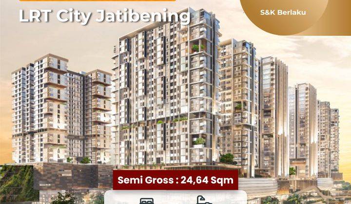 Apartement Gateway Park of LRT City 1 BR Semi Furnished Baru 4