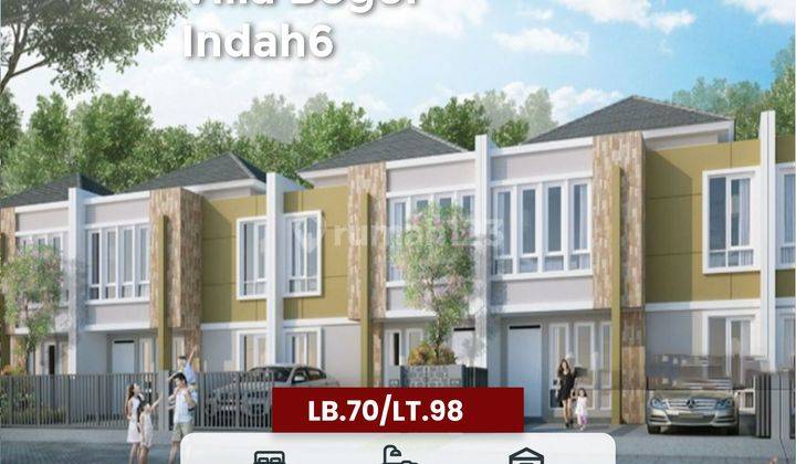 Rumah 2 Lantai Baru Semi Furnished SHM di Villa Bogor Indah 6, Bogor 1
