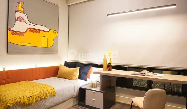 tampak depan apartemen di jakarta, garden villa,
