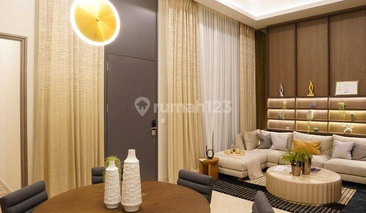 tampak depan apartemen di jakarta, garden villa,