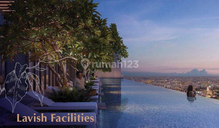 tampak depan apartemen di jakarta selatan, arumaya
