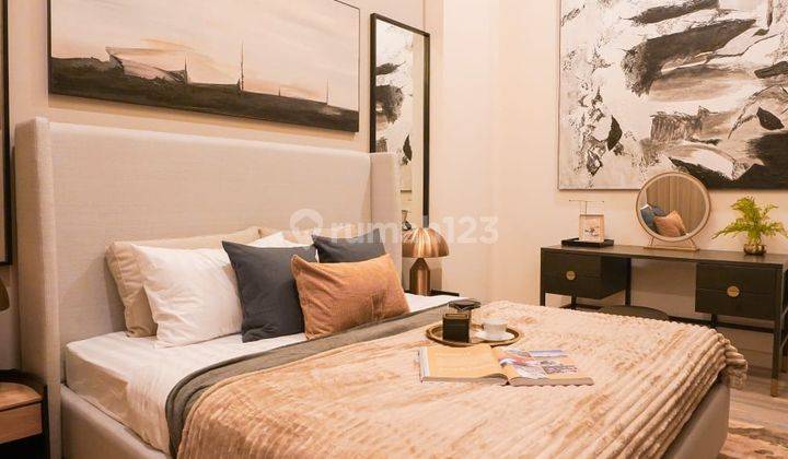 tampak depan apartemen di jakarta, garden villa,