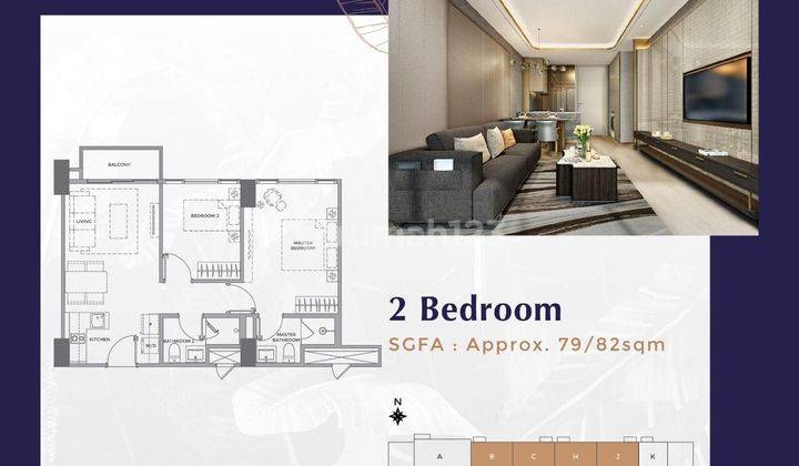 tampak depan apartemen di jakarta selatan, arumaya