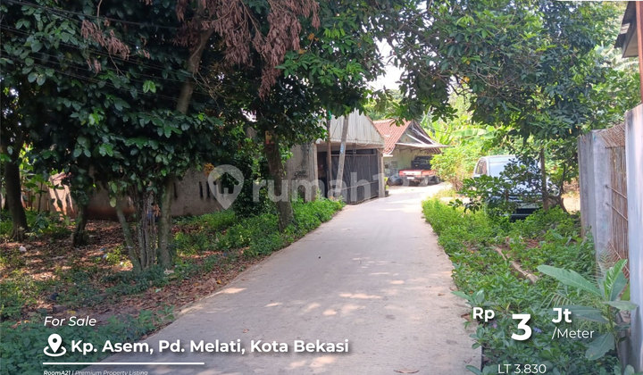 Tanah di Pondok Gede, Jati Warna, Kp Asem, Bekasi