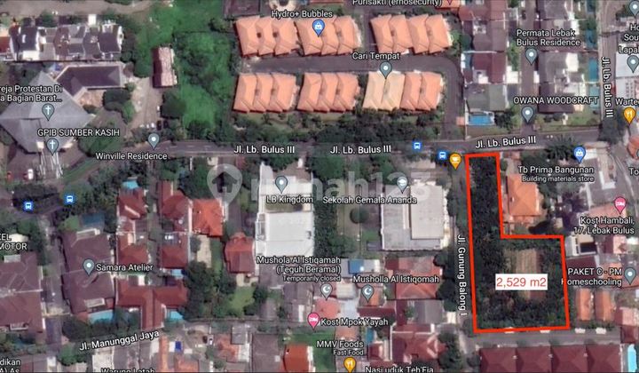 Land in Lebak Bulus, Jl. Lebak Bulus 3, South Jakarta.