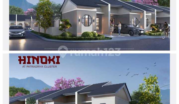 Rumah di Podomoro Park Bandung, Japanese Style Facade