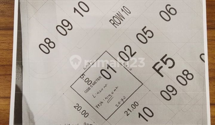 Strategic Plot in Versailles BSD – Land Area 414m², Certificate of Ownership