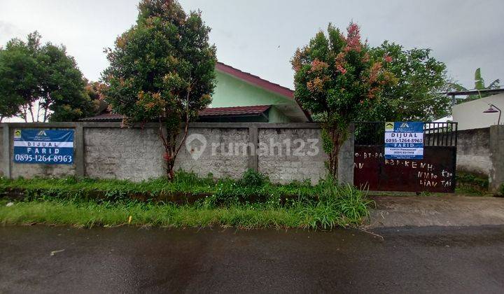 Tanah tepi jalan ciawi jual cepat bonus bangunan 1