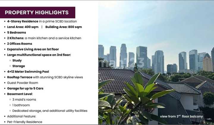 Rumah Elite Siap Huni Dekat Scbd Sudirman Jakarta Selatan 2