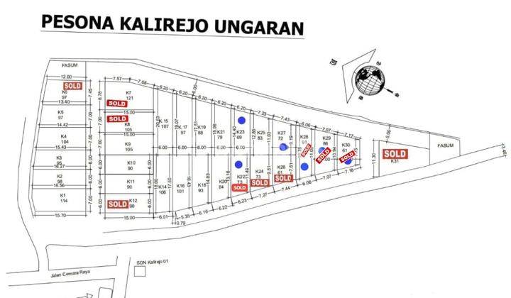 Tanah Murah Dekat Exit Tol Ungaran 1