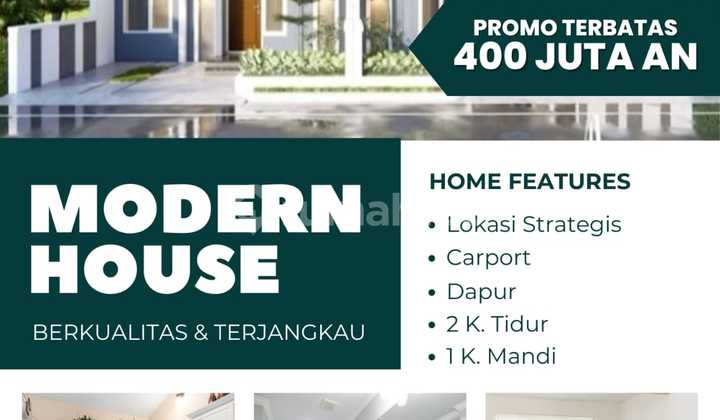 Rumah One Gate Pudak Payung Harga 400 Jutaan SHM 1