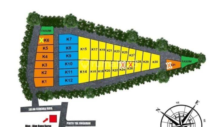 Tanah Kavling Hanya 2 Menit Dari Exit Tol Ungaran 2