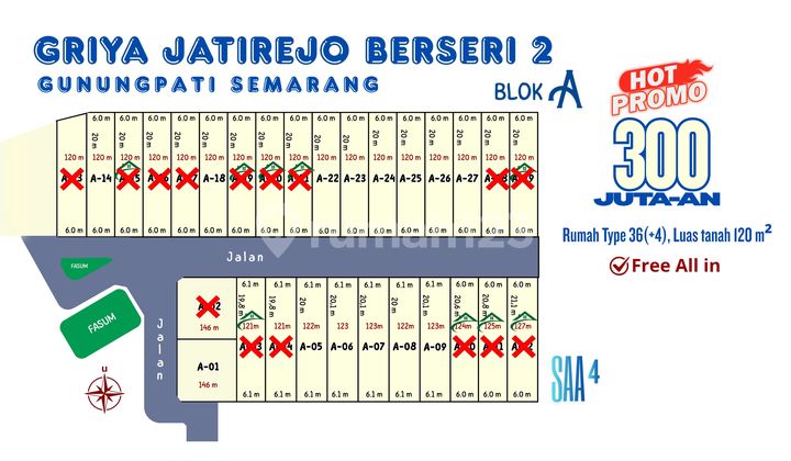 Rumah Murah Digunungpati bisa KPR dengan DP Kecil 2
