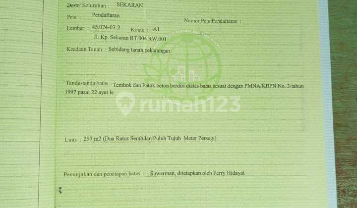 Tanah murah untuk kos Ring 1 UNNES 2