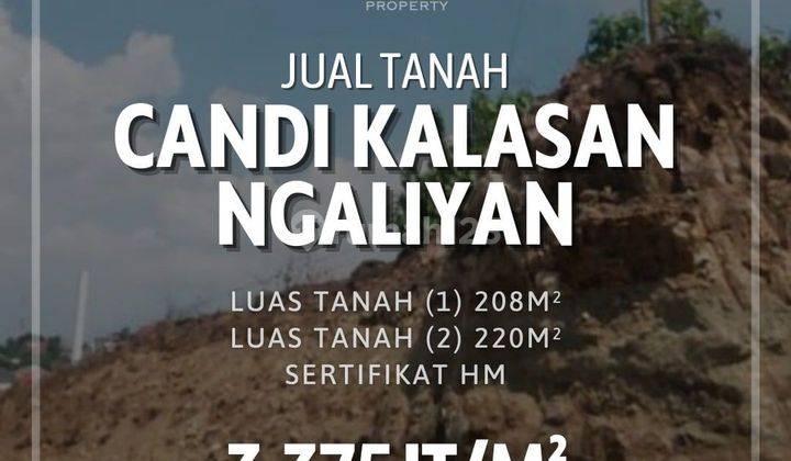 Dijual Tanah di Candi Kalasan Ngaliyan Semarang
ada 2 kavling 1