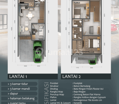 Rumah Akses Lebar 3 Menit Ke Lrt Cibubur Ciracas Jakarta Timur 2