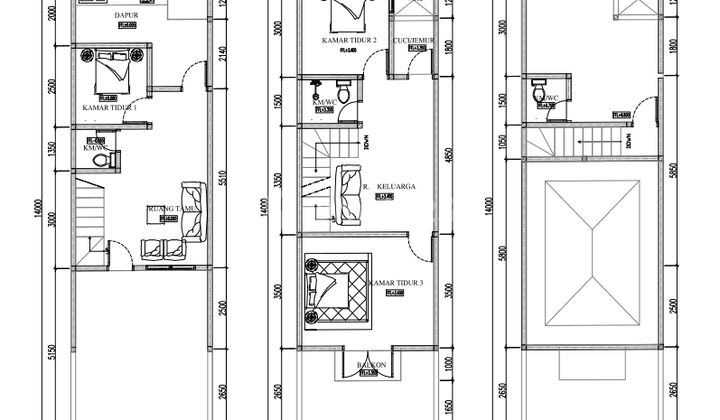 Rumah 2.5 Lantai Siap Huni Di Tanah Baru Beji Depok 2