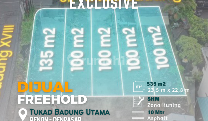 Commercial Land Tukad Badung Renon Denpasar Exclusive