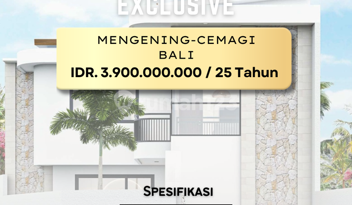 For Rent Brand New Villa Ocean View Mengening Beach Cemagi