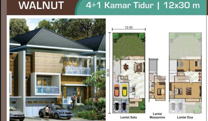 Dijual Rumah Golf Island Pik Cluster Syhmpony Uk 12X30 2