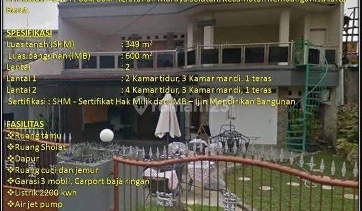 Dijual Harga Terbaik, Rumah di Meruya, Jlan H.Kasam 1