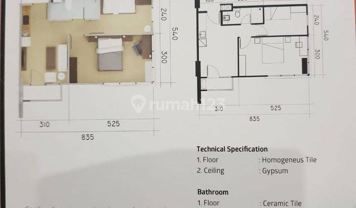 Untuk Disewakan Apartement Tamansari Mahogany Karawang 2 BR Bagus 8