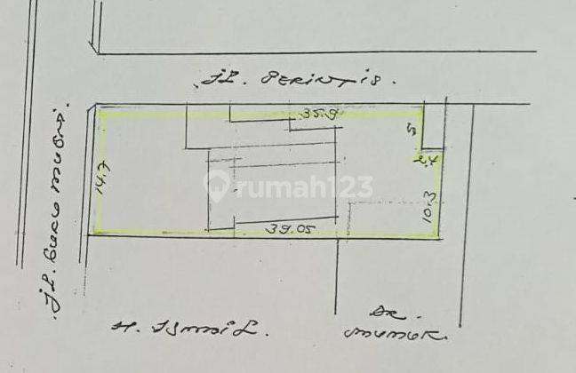 Tanah Pinggir Jalan Persegi Panjang Di Kuningan Timur Luas 561M 1