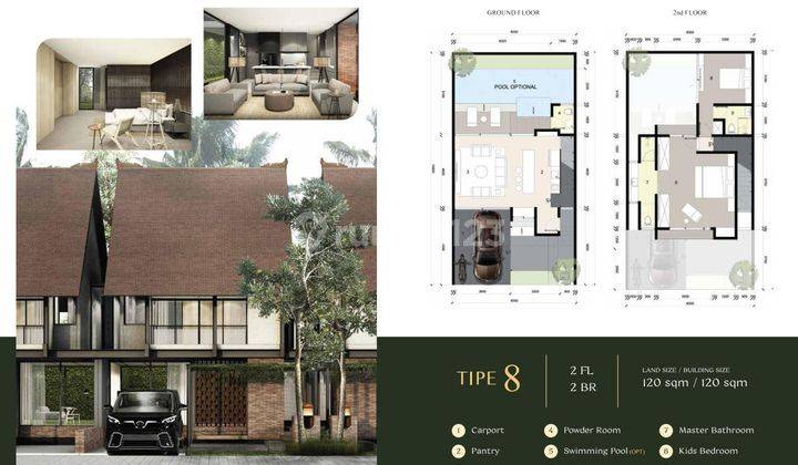 2 Bedroom Villahouse Type 8 In Pekutatan With Complete Facilty  1