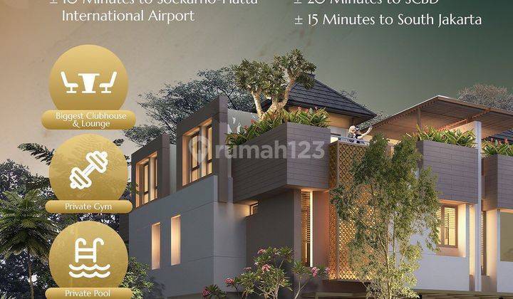 Rumah Aesthetic Mewah Plus Rooftop Sky Garden 2