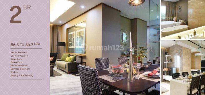 Jual Cepat BU Apartemen Mewah AKR Galery West 2 BR Kebon Jeruk Jakarta Barat  1