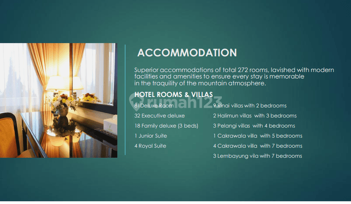 Dijual Hotel Yasmin Puncak 5